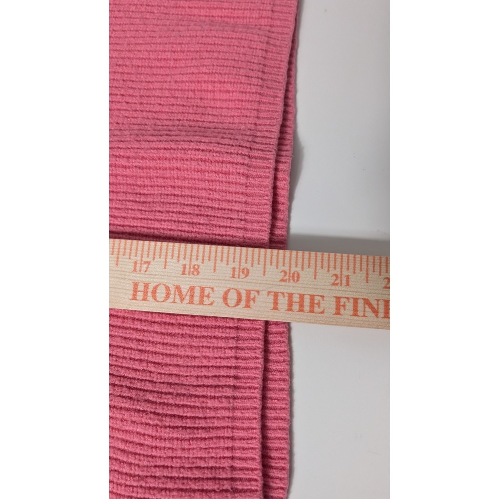 Tahari Pink Knit Sweater‎ Women's Size S Long Sleeve Ribbed Crew Neck Coral - Picture 7 of 8
